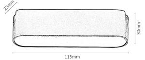 Rabalux 70100-LED Таванно осветление за 1-фазна релсова система LiTrack 6W/24V 3000K 11,5 см