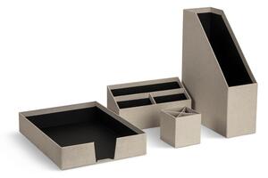 Картонени органайзери в комплект от 4 бр. Hugo Canvas Paper Laminate – Bigso