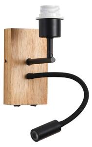 Brilagi - LED Гъвкав аплик NUBILA WOOD 1xE27/25W/230V + LED/3W дъб/черен