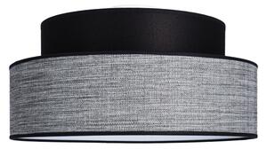 Плафон GRACE 1xE27/60W/230V Ø 40 см черен/сив