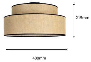 Плафон BOHO 1xE27/60W/230V Ø 40 см бежов