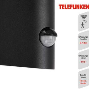 Telefunken 312505TF-LED външно LED осветление с датчик 10W 230V IP44