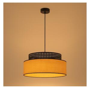 Пендел BOHO 1xE27/60W/230V черен/ратан
