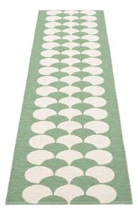 Зелена и кремава пътека за открито и закрито 70x250 cm Poppy Oregano – Pappelina