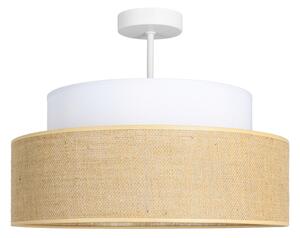 Полилей за повърхностен монтаж BOHO 1xE27/60W/230V Ø 40 см бял/бежов