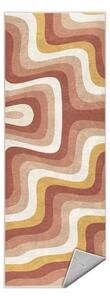 Пътека подходяща за пране в цвят жълта охра и сиво-розово 60x230 cm Creamy Strawberry Swirl – Mila Home