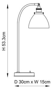 Endon 77859 - Настолна лампа HANSEN 1xE14/40W/230V месинг