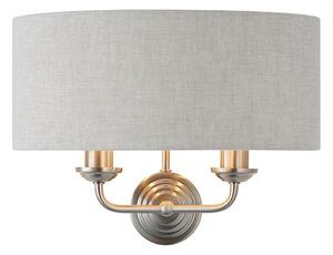 Endon 94403 - Аплик HIGHCLERE 2xE14/40W/230V сив/матов хром