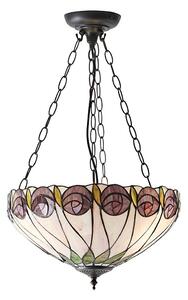 Endon 64175 - Полилей на верига Tiffany HUTCHINSON 3xE27/60W/230V Ø 40 см