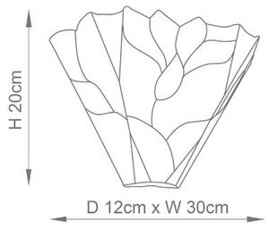 Endon 63964 - Настенно осветително тяло Tiffany BOTANICA 1xE14/40W/230V