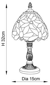 Endon 64246 - Настолна лампа Tiffany LORETTE 1xE14/40W/230V Ø 15 cm