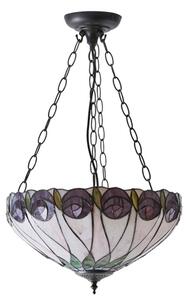 Endon 64175 - Полилей на верига Tiffany HUTCHINSON 3xE27/60W/230V Ø 40 см