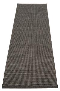 Антрацитна пътека за открито и закрито 70x240 cm Emm Black Linen – Pappelina