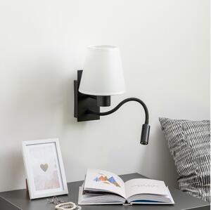Brilagi - LED Аплик NUBILA 1xE27/25W/230V + LED/3W черен/бял