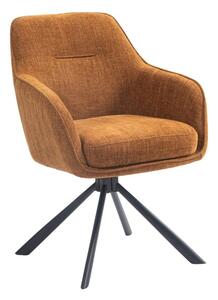Оранжеви тапицирани трапезни столове в комплект 2 бр. Avola – Unique Furniture
