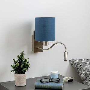 Brilagi - LED Аплик NUBILA 1xE27/25W/230V+ LED/3W хром/тъмносин