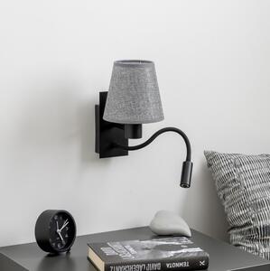 Brilagi - LED Аплик NUBILA 1xE27/25W/230V + LED/3W черен/сив