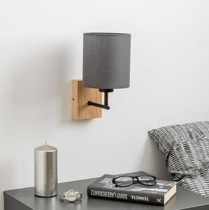 Brilagi - Аплик NUBILA WOOD 1xE27/25W/230V дъб/антрацит