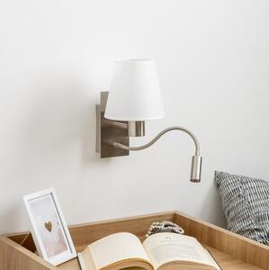 Brilagi - LED Аплик NUBILA 1xE27/25W/230V + LED/3W хром/бял