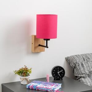 Brilagi - Аплик NUBILA WOOD 1xE27/25W/230V дъб/розов