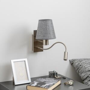 Brilagi - LED Аплик NUBILA 1xE27/25W/230V + LED/3W хром/сив