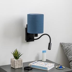Brilagi - LED Аплик NUBILA 1xE27/25W/230V+ LED/3W черен/тъмносин