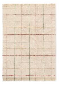 Кремав ръчно изработен памучен килим подходящ за пране 90x130 cm Color Lines – Lorena Canals