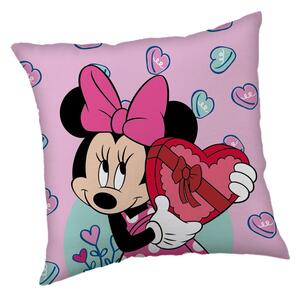Детска възглавница от флийс 40x40 cm Minnie "Purple" – Jerry Fabrics
