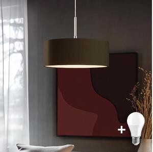 Eglo - LED висяща лампа на кабел TUNJA 1xE27/60W/230V кафява