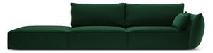 Тъмнозелен кадифен диван десен ъгъл 264 cm Vanda – Mazzini Sofas