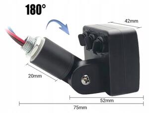 LED Екстериорен прожектор със сензор LED/20W/230V 4000K IP65 черен
