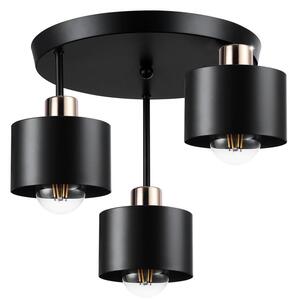 Висящ полилей 3xE27/35W/230V Ø 30 см черен/златист