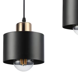 Пендел 1xE27/35W/230V Ø 12 см черен/златист