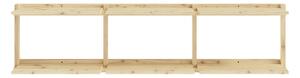 Стенна библиотека от масивен бор в естествен цвят 192x47,5 cm Groove – Karup Design
