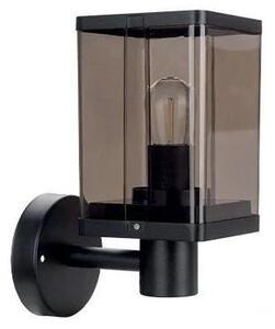 Външна стенна лампа 1xE27/60W/230V IP44 черна/димчато кафява