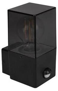 Външно стенно осветително тяло със сензор 1xE27/40W/230V IP44 черно/опушено