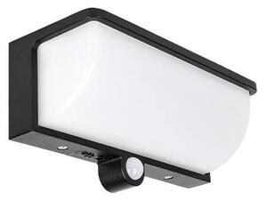 LED соларно стенно осветително тяло със сензор LED/3W/3,7V IP54 1500 mAh черно