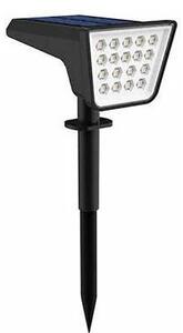 LED RGBW соларен осветител със сензор LED/3,7V IP54 1200 mAh черен