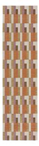 Оранжево-естествена пътека 60x230 cm Riley Block Geo – Flair Rugs