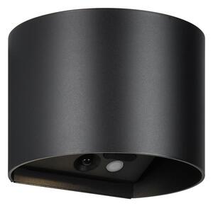 LED стенно външно осветително тяло с USB със сензор за движение (височина 10 cm) Genie – Trio