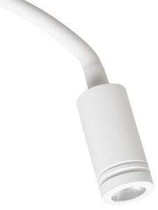 LED Гъвкава настенна лампа с USB BASE LED/8W+LED/2W/230V бяла