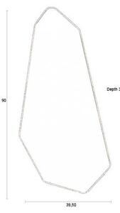 Стенно огледало от масивно дърво 39,5x90 cm Basil – Dutchbone