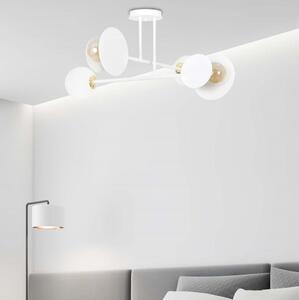 Висящ полилей MINERVA 2xE27/15W + 2xE14/10W/230V бял