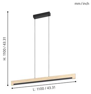 Eglo 99293 - LED Димируем висящ полилей CAMACHO LED/25,5W/230V