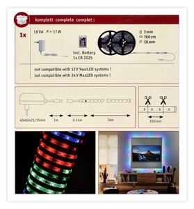 Paulmann 70514 - LED RGB/15W Димируема лента SIMPLED 7,5m 230V + д.у