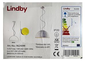 Lindby - LED RGB Димируем пендел CAROLLE LED/10W/230V