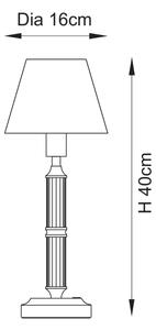 Endon 114846 - LED Димируема акумулаторна настолна лампа MORTON LED/1,5W/5V месинг/син