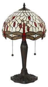 Endon 64086 - Настолна лампа Tiffany DRAGONFLY 2xE27/60W/230V Ø 30 см