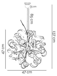 ONLI - Пендел ZOE 6xE14/6W/230V бял