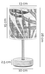 ONLI - Настолна лампа FLORA 1xE27/22W/230V 28 см зелен/златист